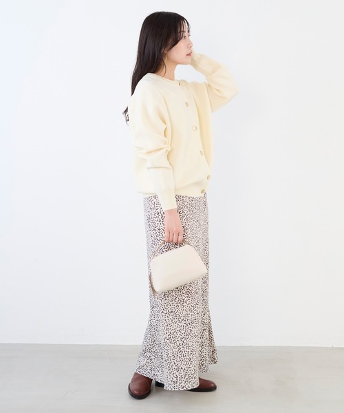 MICA&DEAL(マイカ&ディール)の「接結ニットカーディガン(カーディガン/ボレロ・レディース・オフホワイト/ブラック/キャメル/イエロー・FREE)」の21枚目の写真