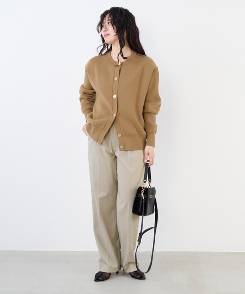 MICA&DEAL(マイカ&ディール)の「接結ニットカーディガン(カーディガン/ボレロ・レディース・オフホワイト/ブラック/キャメル/イエロー・FREE)」の13枚目の写真