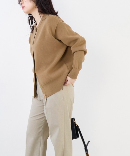 MICA&DEAL(マイカ&ディール)の「接結ニットカーディガン(カーディガン/ボレロ・レディース・オフホワイト/ブラック/キャメル/イエロー・FREE)」の14枚目の写真