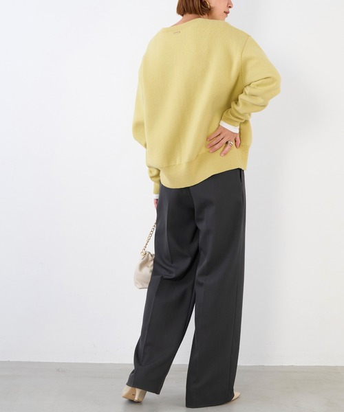 MICA&DEAL(マイカ&ディール)の「接結ニットカーディガン(カーディガン/ボレロ・レディース・オフホワイト/ブラック/キャメル/イエロー・FREE)」の5枚目の写真