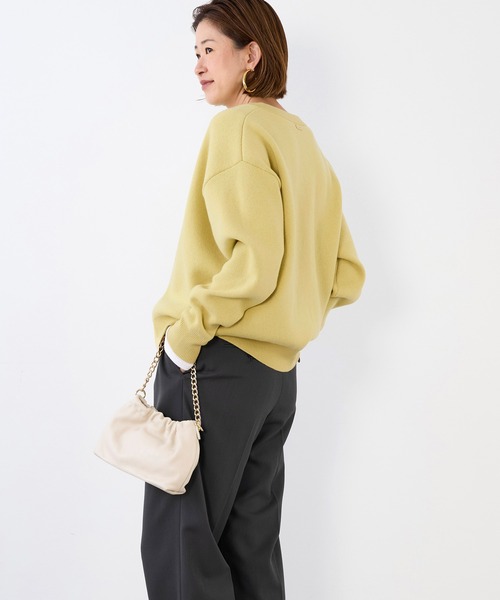 MICA&DEAL(マイカ&ディール)の「接結ニットカーディガン(カーディガン/ボレロ・レディース・オフホワイト/ブラック/キャメル/イエロー・FREE)」の6枚目の写真