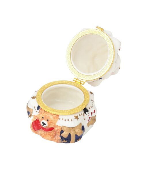 セール】セラミック ツリー 小物入れ ホワイト（収納グッズ