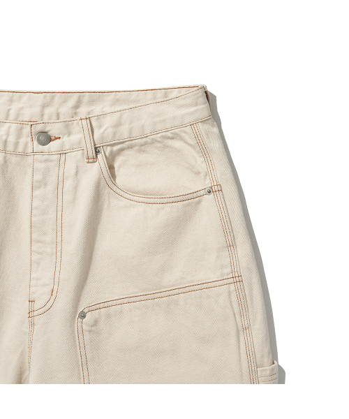 HISHANDER（ヒズハンダー）の「DOUBLE KNEE DENIM PANTS [Ecru]（デニムパンツ・メンズ・その他・1/2/3）」の11枚目の写真