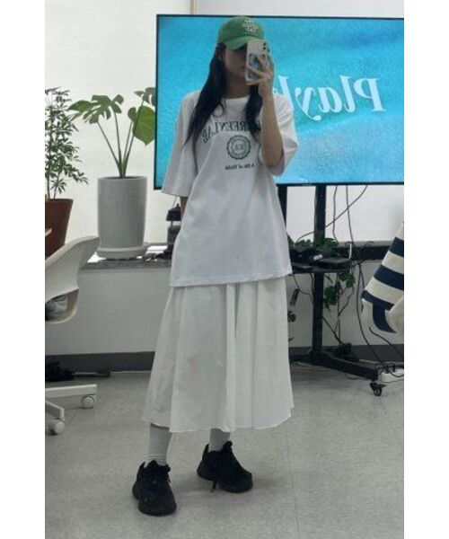 THE GREEN LAB（ザグリーンラボ）の「バスティグラフィック半袖Tシャツ[ホワイト]（Tシャツ/カットソー・メンズ・その他・MEDIUM/LARGE/X-LARGE/SMALL）」の5枚目の写真