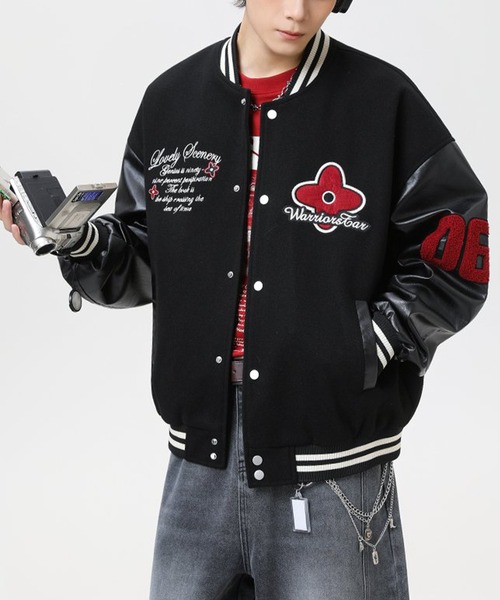 セール】刺繍ワッペンスタジアムジャンパー（スタジャン）｜CORPUS