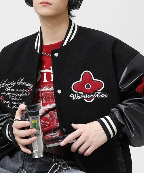 セール】刺繍ワッペンスタジアムジャンパー（スタジャン）｜CORPUS