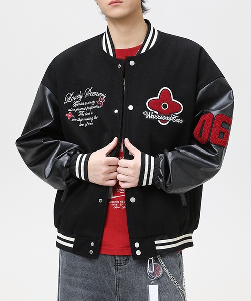 セール】刺繍ワッペンスタジアムジャンパー（スタジャン）｜CORPUS