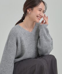 【S-LL】きらっと華やぐ 大人のスパンコールニット