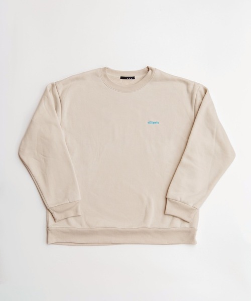 THE MILES（ザ マイルズ）の「ellipsis イリップシス Crew Kneck Sweat-D.H- クルーネックスエット-D.H-（スウェット・メンズ・グレイッシュベージュ/ブラック・LARGE/MEDIUM）」の3枚目の写真