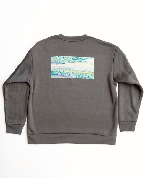 THE MILES（ザ マイルズ）の「ellipsis イリップシス Crew Kneck Sweat-D.H- クルーネックスエット-D.H-（スウェット・メンズ・グレイッシュベージュ/ブラック・LARGE/MEDIUM）」の5枚目の写真