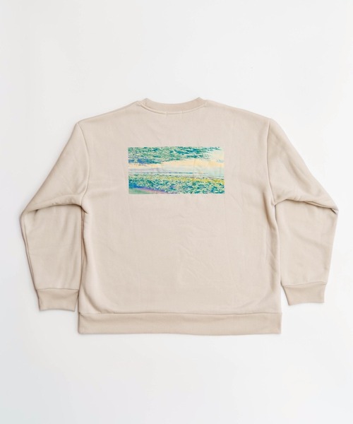 THE MILES（ザ マイルズ）の「ellipsis イリップシス Crew Kneck Sweat-D.H- クルーネックスエット-D.H-（スウェット・メンズ・グレイッシュベージュ/ブラック・LARGE/MEDIUM）」の6枚目の写真
