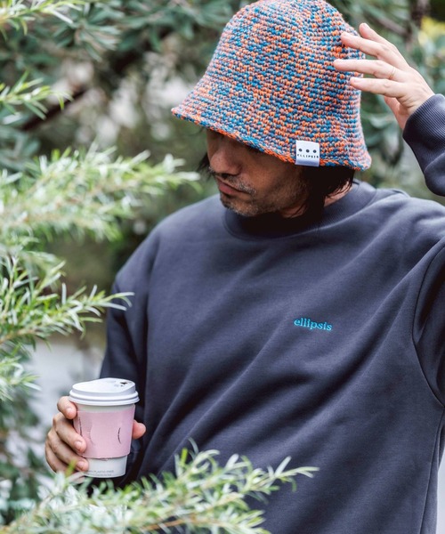 THE MILES（ザ マイルズ）の「ellipsis イリップシス Crew Kneck Sweat-D.H- クルーネックスエット-D.H-（スウェット・メンズ・グレイッシュベージュ/ブラック・LARGE/MEDIUM）」の9枚目の写真