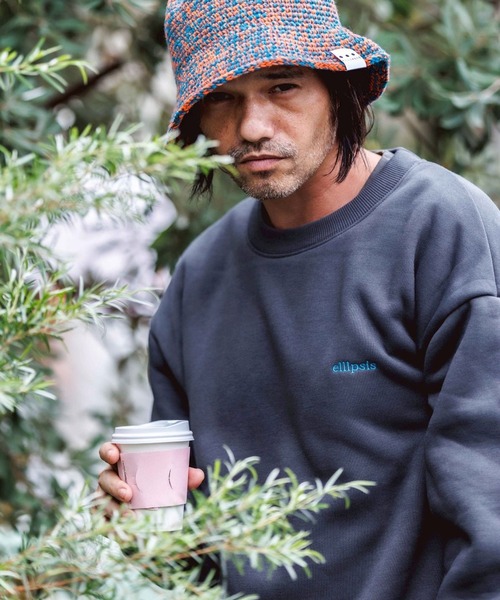 THE MILES（ザ マイルズ）の「ellipsis イリップシス Crew Kneck Sweat-D.H- クルーネックスエット-D.H-（スウェット・メンズ・グレイッシュベージュ/ブラック・LARGE/MEDIUM）」の11枚目の写真