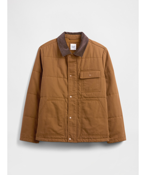 セール】リラックスフィット キルティング キャンバス ユーティリティ