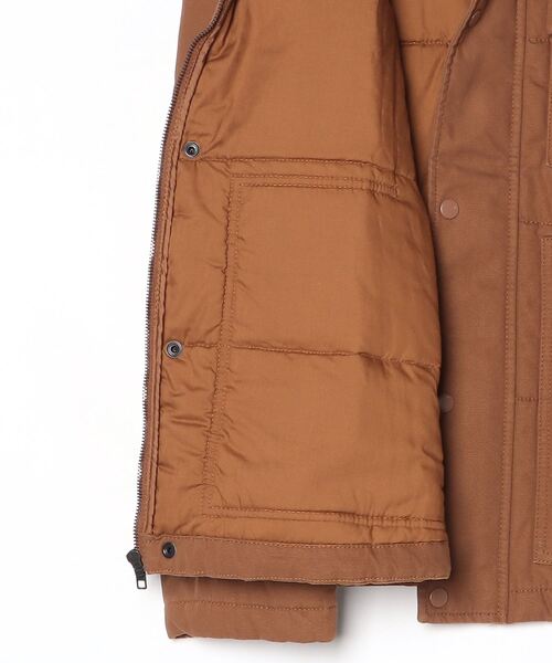 GAP（ギャップ）の「リラックスフィット キルティング キャンバス ユーティリティ ジャケット（カバーオール・メンズ・ブラウン・XL/M/XS/L/S）」の2枚目の写真