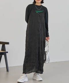 Deep key neck フリンジレースドレス（ドレス）｜Ezick（エジック）の