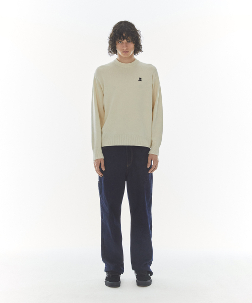 Rest&Recreation（レストアンドレクリエーション）の「LOGO AMBO DENIM PANTS - INDIGO BLUE（デニムパンツ・レディース・その他・MEDIUM/LARGE/SMALL）」の2枚目の写真