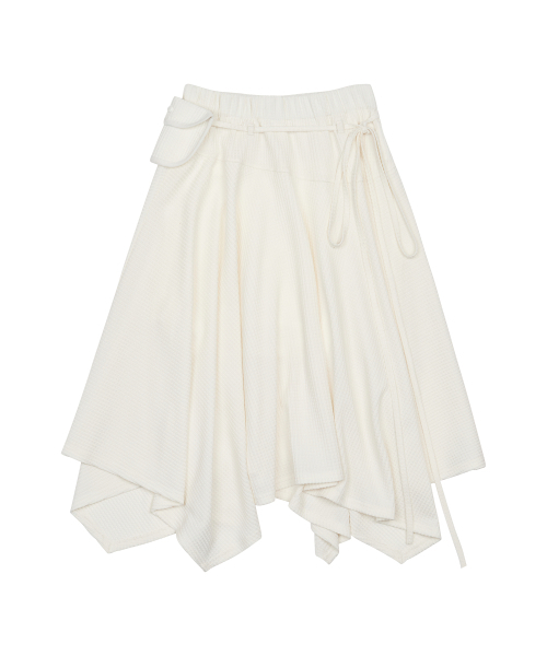 LUVISTRUE(ラヴイズトゥルー)の「GT POCKET MIDI SKIRT(IVORY)(スカート・レディース・その他・FREE)」の2枚目の写真