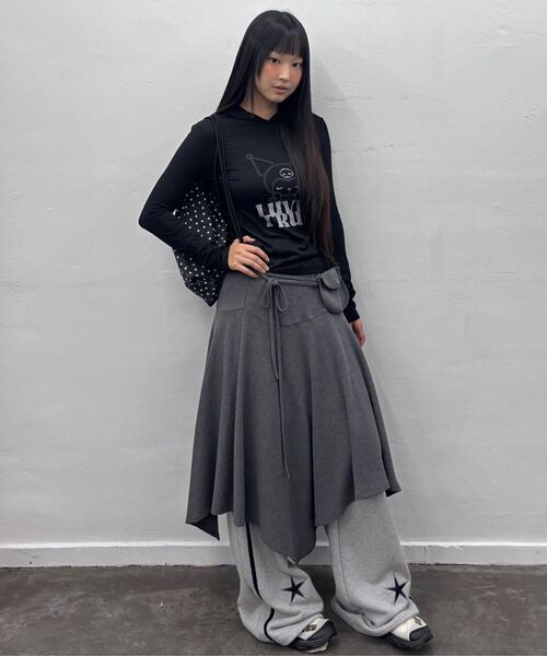 LUVISTRUE(ラヴイズトゥルー)の「GT POCKET MIDI SKIRT(IVORY)(スカート・レディース・その他・FREE)」の6枚目の写真