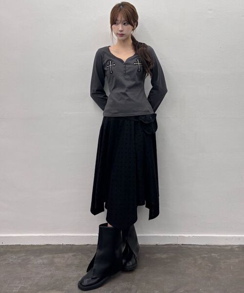 LUVISTRUE(ラヴイズトゥルー)の「GT POCKET MIDI SKIRT(IVORY)(スカート・レディース・その他・FREE)」の9枚目の写真