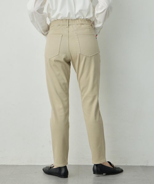 Petit Honfleur（プチオンフルール）の「フリースボンディングパンツ【発熱素材・ストレッチ・ウエストゴム】（その他パンツ・レディース・ブラック/カーキ/ベージュ・61/64/67）」の6枚目の写真