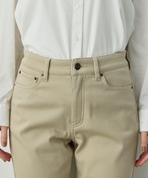 Petit Honfleur（プチオンフルール）の「フリースボンディングパンツ【発熱素材・ストレッチ・ウエストゴム】（その他パンツ・レディース・ブラック/カーキ/ベージュ・61/64/67）」の21枚目の写真