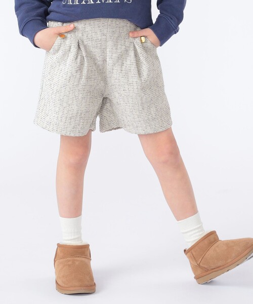 SHIPS（シップス）の「SHIPS KIDS:100～130cm / ツイード タック ショート パンツ（その他パンツ・キッズ・ナチュラル/ライトブルー・100/110/120/130）」の3枚目の写真