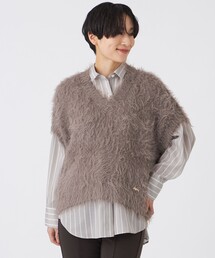 フェザータッチVネックニットベスト