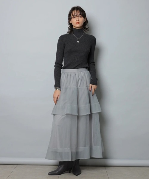 ラメタートルネックニット（ニット/セーター）｜CADUNE（カデュネ）の