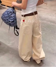 SORUTT（ソルト）の「【 SORUTT / ソルト 】 ステッチ バルーンパンツ / バックプリント #_（その他パンツ）」