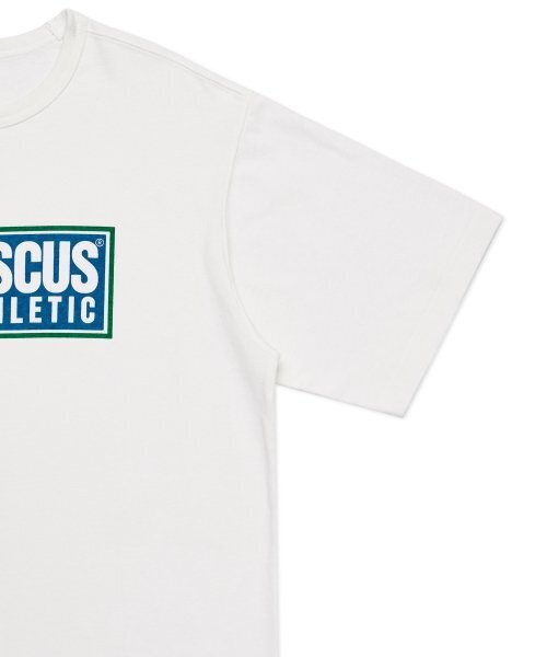DISCUS ATHLETIC(ディスカス アスレチック)の「ヘビーウェイトボックスロゴTシャツオフホワイト(Tシャツ/カットソー・レディース・その他・XX-LARGE/LARGE/MEDIUM/SMALL/X-LARGE)」の4枚目の写真
