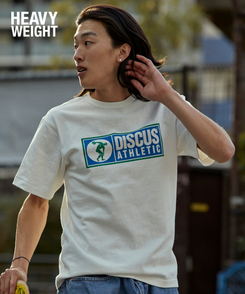 DISCUS ATHLETIC(ディスカス アスレチック)の「ヘビーウェイトボックスロゴTシャツオフホワイト(Tシャツ/カットソー・レディース・その他・XX-LARGE/LARGE/MEDIUM/SMALL/X-LARGE)」の6枚目の写真