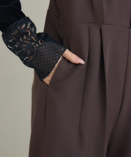 KATHARINE ROSS(キャサリンロス)の「【PILLINI/ピリーニ】ダブルクロスサロペット(サロペット/オーバーオール・レディース・ダークブラウン/ブラック・FREE)」の20枚目の写真