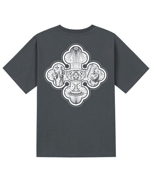 KAN6312(カン6312)の「KTG0129 センバイ 半袖Tシャツ - グレー(Tシャツ/カットソー・メンズ・その他・LARGE/MEDIUM/SMALL/X-LARGE)」の1枚目の写真
