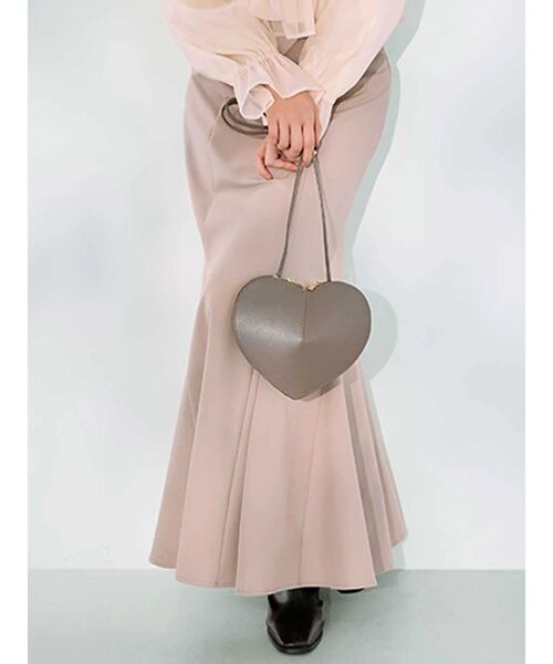 MERCURYDUO(マーキュリーデュオ)の「バックレースアップストレッチマーメイドスカート(スカート・レディース・アイボリー/チャコールグレー/ブラック/ピンク・X-SMALL/MEDIUM/SMALL)」の4枚目の写真