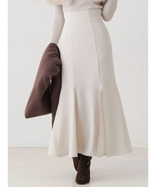 MERCURYDUO(マーキュリーデュオ)の「バックレースアップストレッチマーメイドスカート(スカート・レディース・アイボリー/チャコールグレー/ブラック/ピンク・X-SMALL/MEDIUM/SMALL)」の1枚目の写真