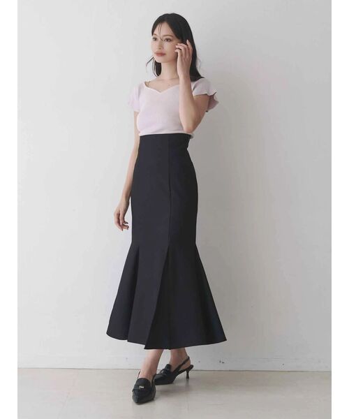 MERCURYDUO（マーキュリーデュオ）の「バックレースアップストレッチマーメイドスカート（スカート・レディース・アイボリー/チャコールグレー/ブラック/ピンク・X-SMALL/MEDIUM/SMALL）」の10枚目の写真