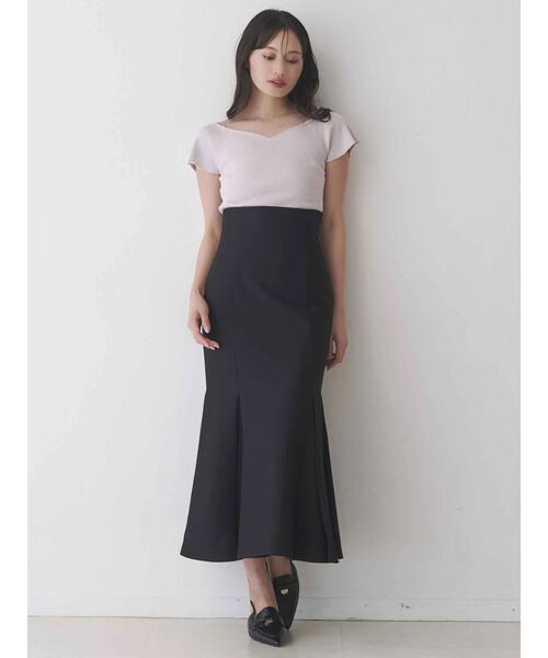 MERCURYDUO（マーキュリーデュオ）の「バックレースアップストレッチマーメイドスカート（スカート・レディース・アイボリー/チャコールグレー/ブラック/ピンク・X-SMALL/MEDIUM/SMALL）」の11枚目の写真