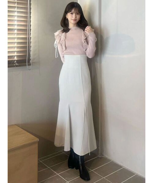 MERCURYDUO(マーキュリーデュオ)の「バックレースアップストレッチマーメイドスカート(スカート・レディース・アイボリー/チャコールグレー/ブラック/ピンク・X-SMALL/MEDIUM/SMALL)」の17枚目の写真