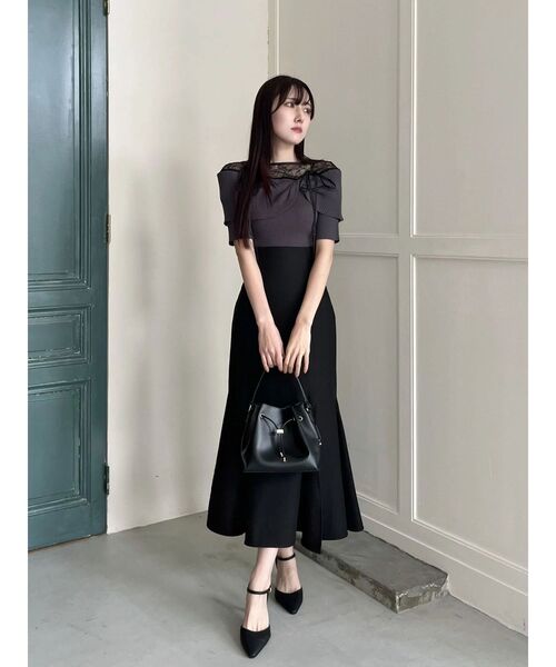 MERCURYDUO(マーキュリーデュオ)の「バックレースアップストレッチマーメイドスカート(スカート・レディース・アイボリー/チャコールグレー/ブラック/ピンク・X-SMALL/MEDIUM/SMALL)」の15枚目の写真