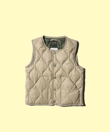 TAION（タイオン）の「TAION / タイオン KIDS MILITARY CREW NECK BUTTON DOWN VEST (TAION-K004ALSBML-1) キッズ ミリタリー クルーネックボタン ダウンベスト ソフトシェル（ダウンジャケット/コート）」
