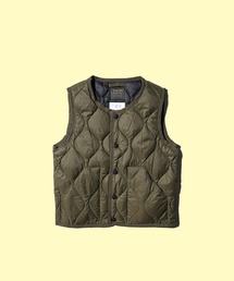 TAION（タイオン）の「TAION / タイオン KIDS MILITARY CREW NECK BUTTON DOWN VEST (TAION-K004ALSBML-1) キッズ ミリタリー クルーネックボタン ダウンベスト ソフトシェル（ダウンジャケット/コート）」