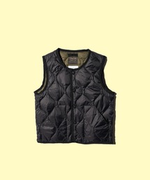 TAION(�^�C�I��)��TAION / �^�C�I�� KIDS MILITARY CREW NECK BUTTON DOWN VEST (TAION-K004ALSBML-1) �L�b�Y �~���^���[ �N���[�l�b�N�{�^�� �_�E���x�X�g �\�t�g�V�F��(�_�E���W���P�b�g/�R�[�g)