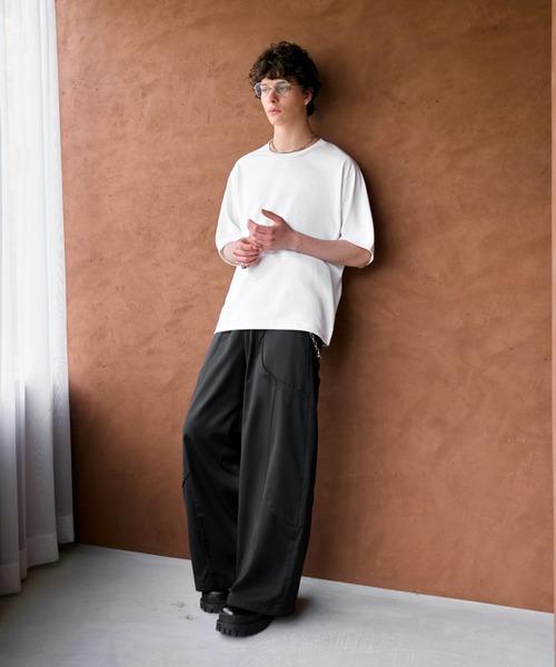 soerte（ソエルテ）の「【26SS】【2点セット】Utility Shield Tee - Regular Fit 2Pack / ユーティリティパックTシャツ（レギュラーフィット）（Tシャツ/カットソー・メンズ・チャコールグレー/ネイビー/ライトグリーン/ホワイト/アッシュグレー・3/2/1）」の8枚目の写真