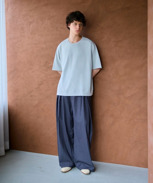 soerte（ソエルテ）の「【26SS】【2点セット】Utility Shield Tee - Regular Fit 2Pack / ユーティリティパックTシャツ（レギュラーフィット）（Tシャツ/カットソー・メンズ・チャコールグレー/ネイビー/ライトグリーン/ホワイト/アッシュグレー・3/2/1）」の16枚目の写真
