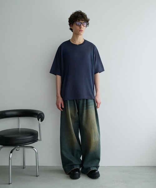 soerte（ソエルテ）の「【26SS】【2点セット】Utility Shield Tee - Regular Fit 2Pack / ユーティリティパックTシャツ（レギュラーフィット）（Tシャツ/カットソー・メンズ・チャコールグレー/ネイビー/ライトグリーン/ホワイト/アッシュグレー・3/2/1）」の14枚目の写真