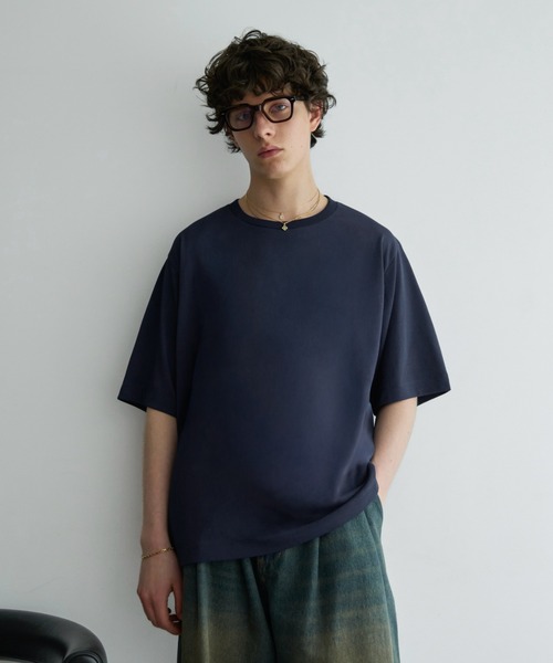 soerte（ソエルテ）の「【26SS】【2点セット】Utility Shield Tee - Regular Fit 2Pack / ユーティリティパックTシャツ（レギュラーフィット）（Tシャツ/カットソー・メンズ・チャコールグレー/ネイビー/ライトグリーン/ホワイト/アッシュグレー・3/2/1）」の13枚目の写真