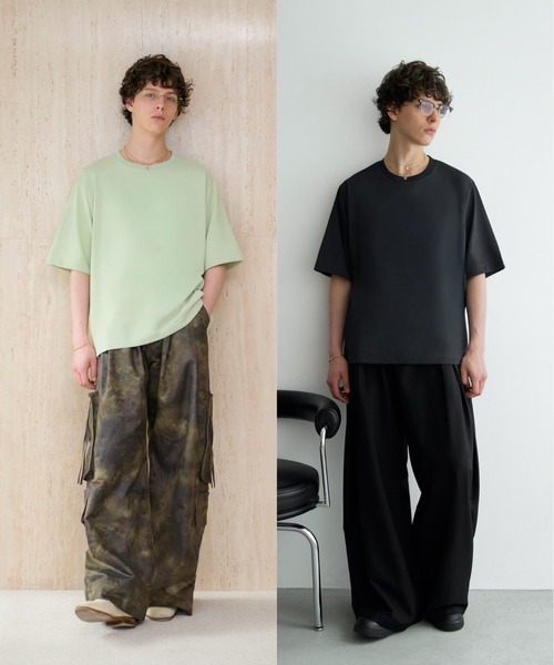 soerte（ソエルテ）の「【26SS】【2点セット】Utility Shield Tee - Regular Fit 2Pack / ユーティリティパックTシャツ（レギュラーフィット）（Tシャツ/カットソー・メンズ・チャコールグレー/ネイビー/ライトグリーン/ホワイト/アッシュグレー・3/2/1）」の18枚目の写真