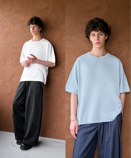 soerte（ソエルテ）の「【26SS】【2点セット】Utility Shield Tee - Regular Fit 2Pack / ユーティリティパックTシャツ（レギュラーフィット）（Tシャツ/カットソー・メンズ・チャコールグレー/ネイビー/ライトグリーン/ホワイト/アッシュグレー・3/2/1）」の21枚目の写真