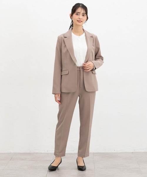 Honeys(ハニーズ)の「【ストレッチ・ウォッシャブル・イージーケア】センタープレスパンツ(股下63cm)(スラックス・レディース・ライトグレー系2/ダークベージュ/ネイビー/ライトグレー系1/ブラック・L/LL/M/S/3L)」の21枚目の写真
